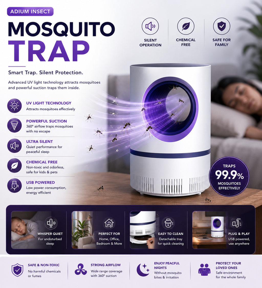 Adium Insect Killer Inhalation Trap Lamp